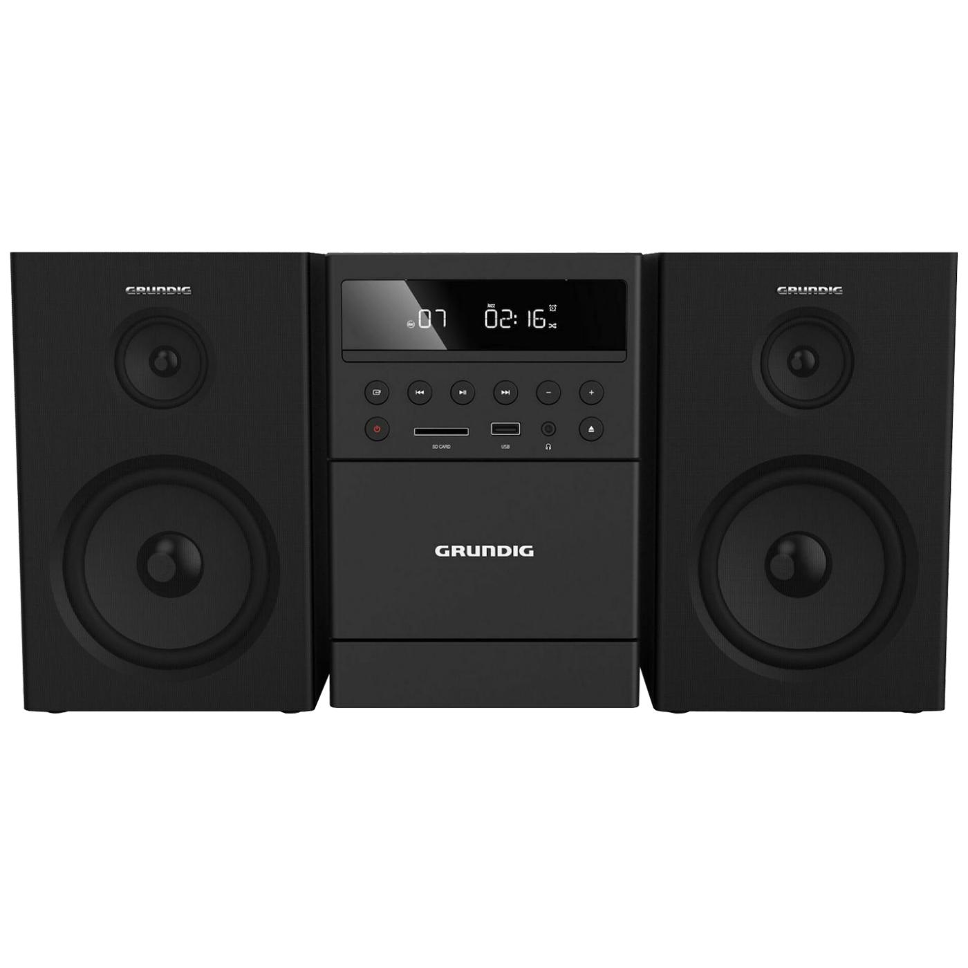 Grundig Micro sistem CD, BT, FM radio, MP3/WMA, USB, kasetofon, 20W - MS300
