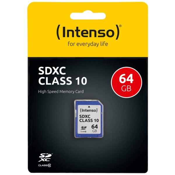 (Intenso) SD Kartica 64GB Class 10 (SDHC & SDXC) - SDXC-64GB/Class10
