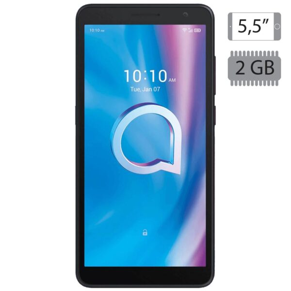 Alcatel Smartphone 5.5",Dual SIM,Quad Core 1.3GHz,RAM 2GB,8Mpixel - 5002H DS 2GB/32GB Black EU