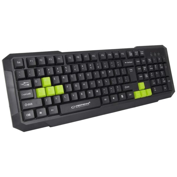Esperanza Tastatura, gaming, USB, Aspis Green - EGK102G