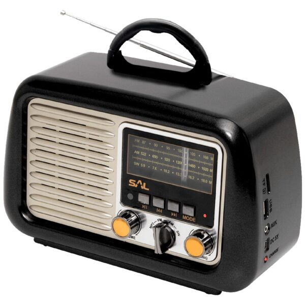 SAL Retro radio + BT bežični zvučnik, 4in1, FM, MP3, AUX