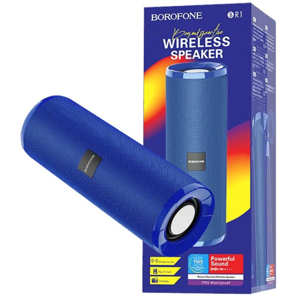 Borofone Zvučnik bežični, Bluetooth, 1200 mAh, 3 h, plava - BR1 Beyond Blue