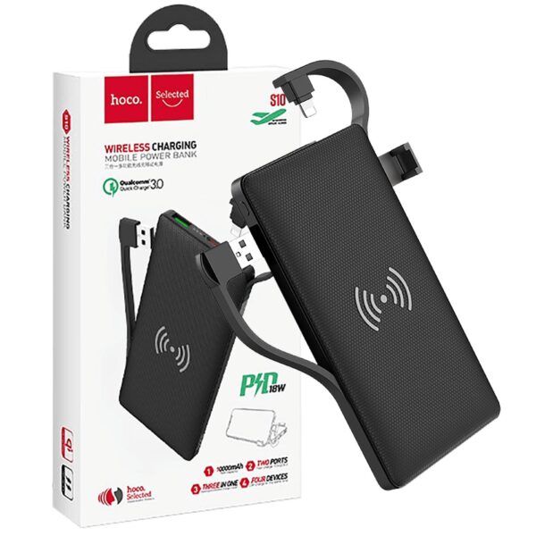 hoco. Punjač prijenosni za mobitele, brzi QC/PD, 10000 mAh, 3A - S10 Selected Powerbank