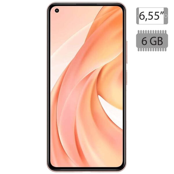 Xiaomi Smartphone 6.55",Dual SIM,Octa Core 2.3GHz,RAM 6GB,64Mpixel - Mi 11 Lite 6GB/128GB Peach Pink