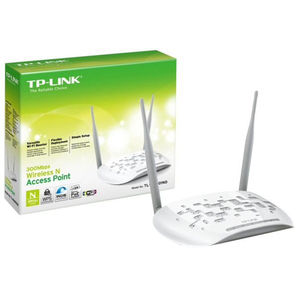 TP-LINK Wireless N Access Point 300Mbps, 2,4GHz - TL-WA801ND