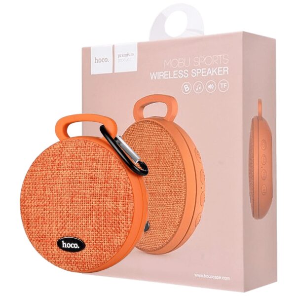 hoco. Zvučnik bežični, Bluetooth, 600 mAh, 5 h, orange - BS7 Mobu, Bluetooth, orange