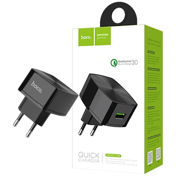 hoco. Punjač kućni, brzi, za smartphone, tablete..., 1 x USB,3.0 A - C26 Mighty power QC3.0