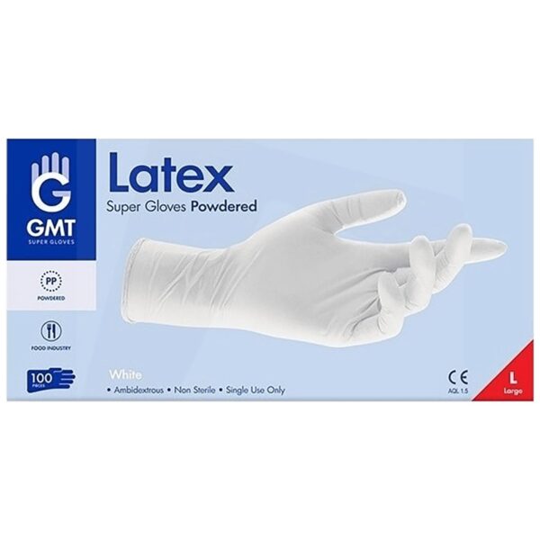 GMT Rukavice, latex, S veličina, 100 kom. - Latex Supergloves. Size: S