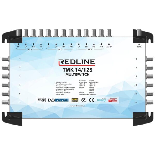 REDLINE Multišalter 3 satelita na 12 utičnica - TMK 14/12S
