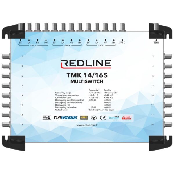 REDLINE Multišalter 3 satelita na 16 utičnica - TMK 14/16S