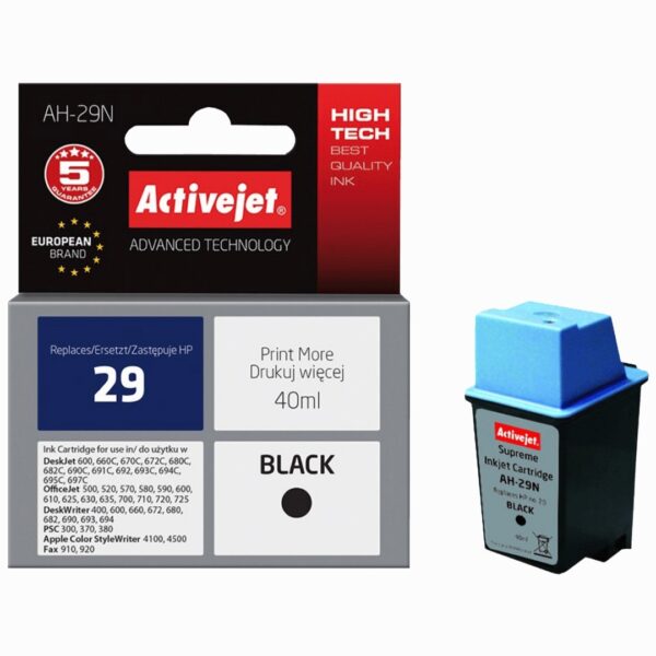 Tinta za printer Activejet crna 40 ml.